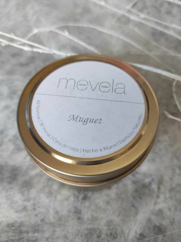 Vela Melleva Muguet en lata 80gr (ropa limpia) - Imagen 6