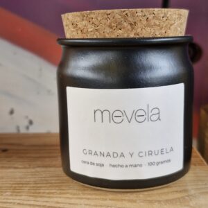 Vela de cera de soja con mecha de madera