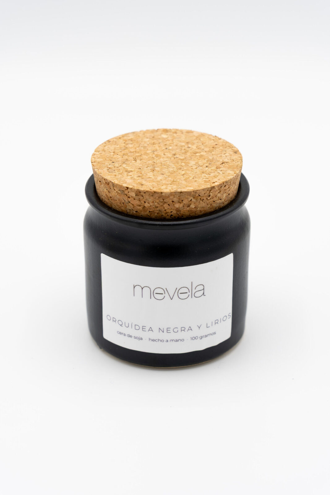 Envase nuevo orquidea negra y lirios
