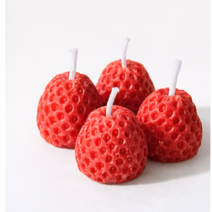 Pack 4 Velas Fresa · Colección Frutas